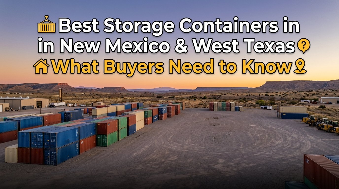 Best Storage Containers in New Mexico & West Texas: What Buyers Need to Know